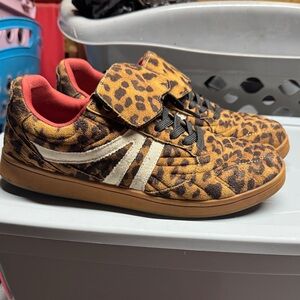 Steve Madden Leopard Print Kids Sneakers